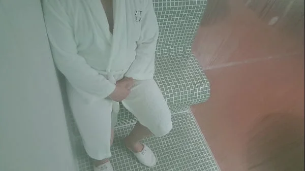Slut wife fucks stranger at the sauna