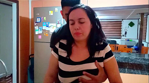 My stepson's friend came over to fuck me while I was washing dishes.