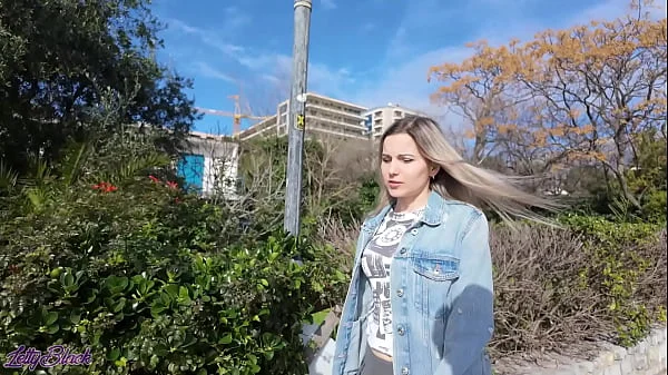 Romantic walk with remote controled vibrator in my pussy