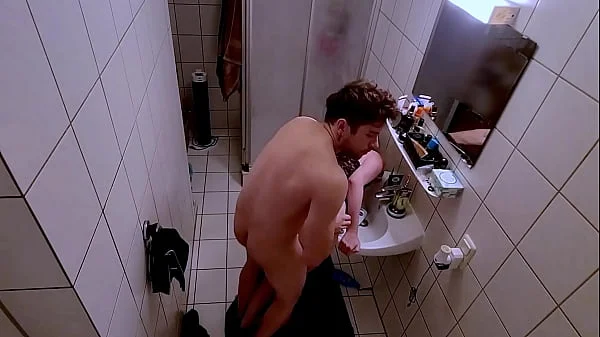 I was taking off my stepsister's panties in the bathroom, I realized she didn't avoid it, so I took the opportunity to quickly fuck her pussy, but we almost got caught