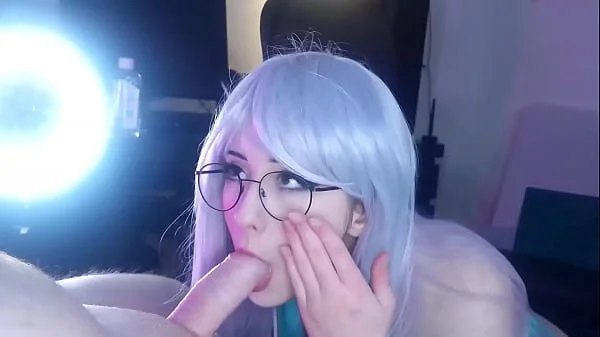 Cute 18 year old edges and deepthroat, with assjob & titfuck