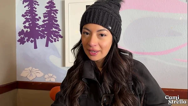 MASSIVE FACIAL FROM a STRANGER - Fucking my Ski Instructor Vlog