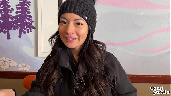 MASSIVE FACIAL FROM a STRANGER - Fucking my Ski Instructor Vlog