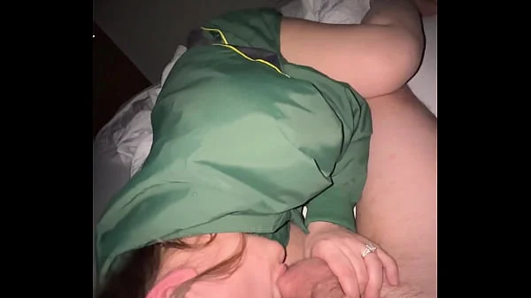 Teasing and Flashing then I Slurp His Cum Out