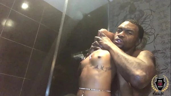 Hard Shower Sex! Rome Major Fucks & Cums On Slutty Mini Stallion!