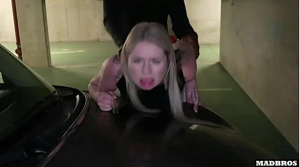 A Good French Blonde Stuck And Fucked In An Elevator And EVEN In A Parking Lot In Anal !!!