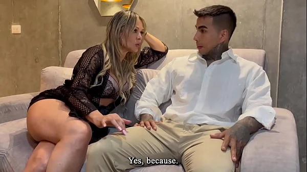 Blonde Milf Monique Fuentes fucks missionary guy who comes to her house to preach the word of God