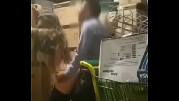 Quickie in store closet