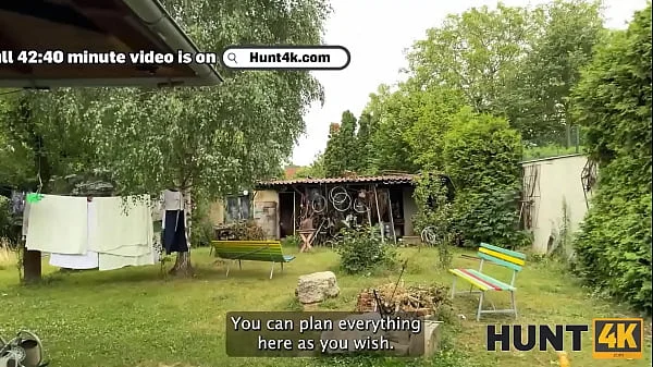 HUNT4K. Hunter loved the outdoor sex with a hot brunette chick