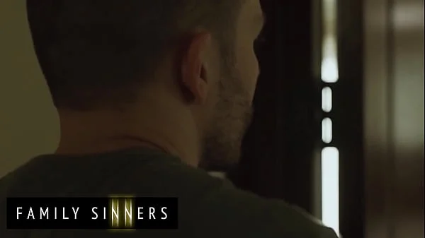 FAMILY SINNERS - Busty Milf Plays With Her Pussy While Waiting For Her Daughter's Husband To Come And Fuck Her