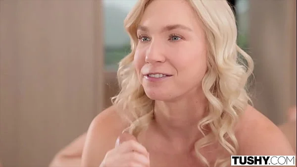 TUSHY Petite Blonde Cutie Claire Roos Has Her Tiny Little Ass Filled Up