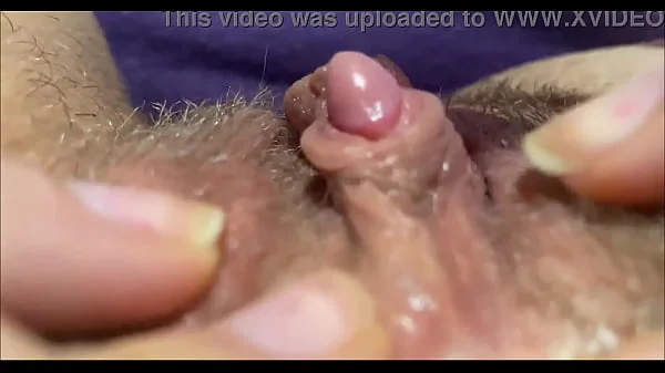 Big clit orgasm closeup