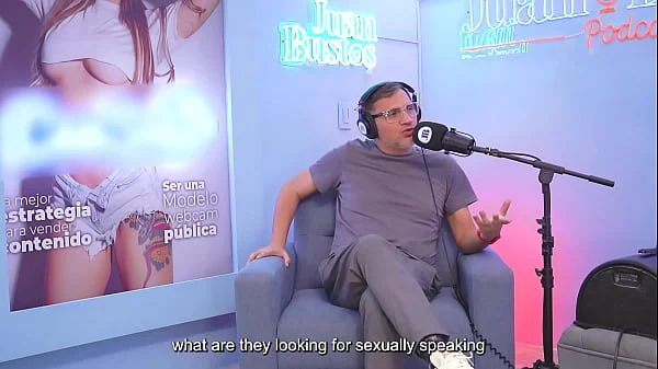 Cristina Vega WEBCAM LATINA model smashes her clitoris riding the Fuck Machine on Juan Bustos Podcast