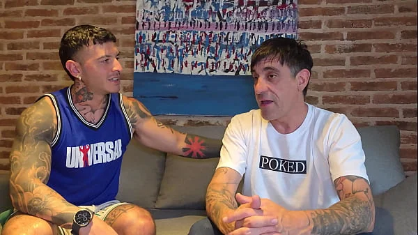 I invite some friends to my house to share with my step dad.