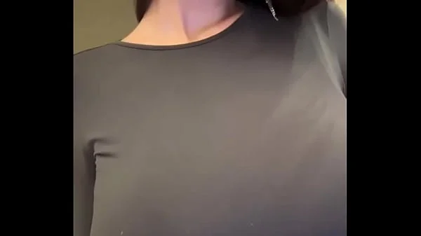 Stepmom with milky tits shows her pussy