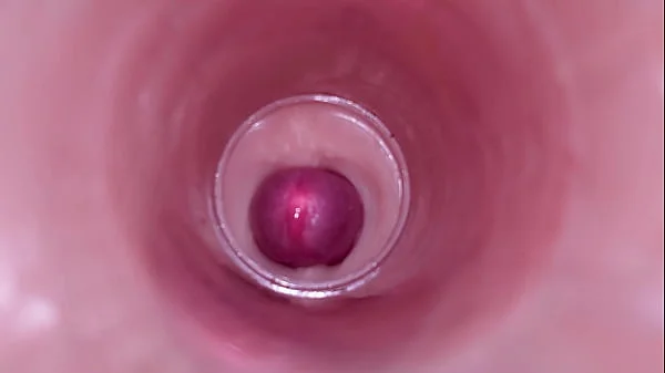 Female Insemination - Internal Camera Captures Deep Male Ejaculation