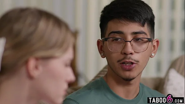 Shy virgin guy fucks the most popular teen cheerleader Melody Marks