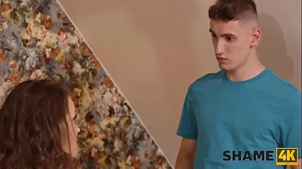 SHAME4K. Kristina Grace can't handle herself and is cheating on her husband with a young cock