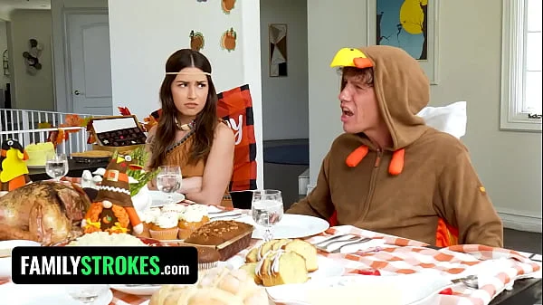 Stepdaughter's Short Skirt: A Thanksgiving Tease