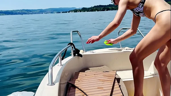 Boat Wash in sexi Thong Swimsuit: Summer is here