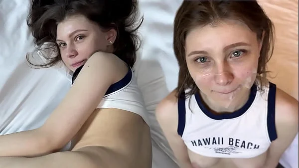 My Sexy Neighbor is Going Crazy. Her Tiny Pussy Can Barely Fit That Cock