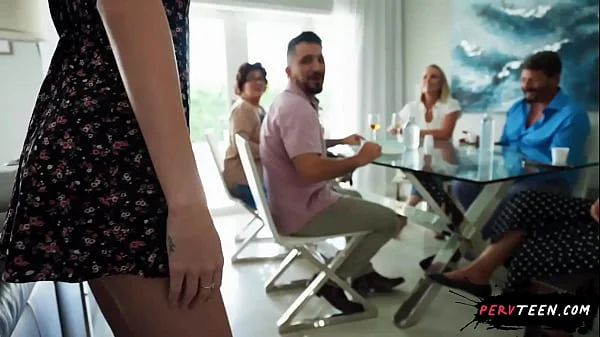 Sneaky Fucking My Girlfriend’sSister Right Beside Napping Father-in-Law! – PervTeen