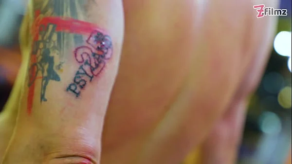 Pornstar Tattoo Artist gets Assfucked from Customer - hard Anal, ATM, facial cumshoot