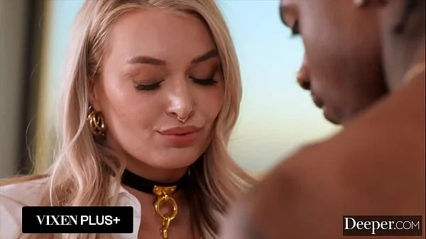 Deeper. Gorgeous Blonde Natalia Starr Rides His Monster BBC All Day