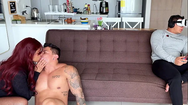 Cuckold Husband! Stepson Fucks Busty MILF in Front of Husband