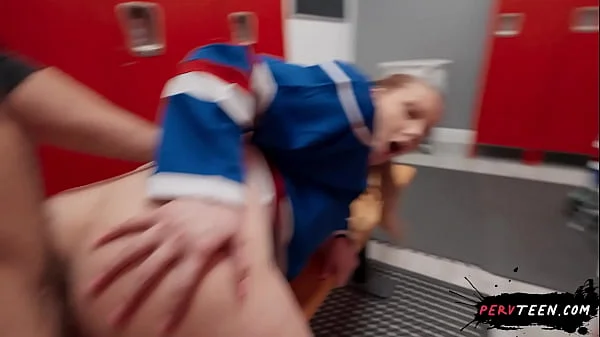 Big Ass Teen Seduces Cameraman in the Locker Room