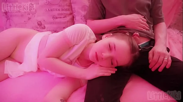 step DADDY and LITTLE step DAUGHTER were watching a movie, but then she lost her guard and got a CREAMPIE