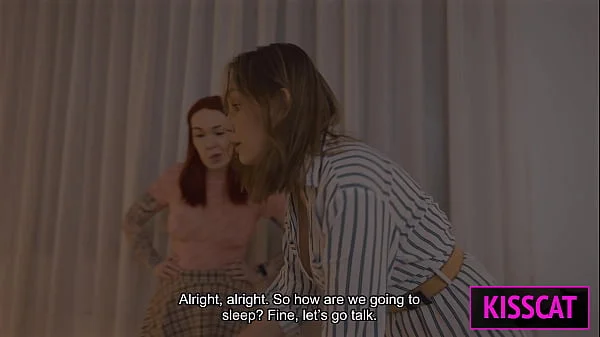 Step mom and Step sister Share Bed with Step son—Will a Hotel Mix-Up Ignite a Taboo Threesome?!