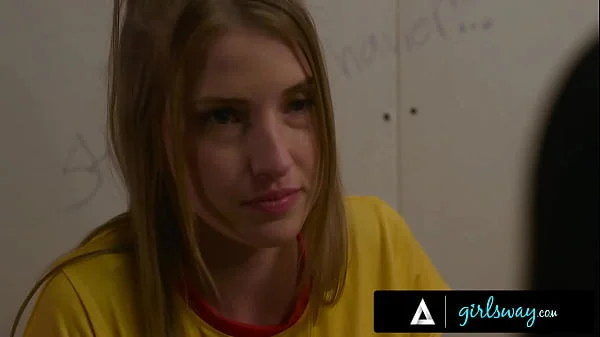 GIRLSWAY - Alex Coal Has MASSIVE SQUIRTING ORGASMS From Femdom Camp Counselor In Front Of Everyone!