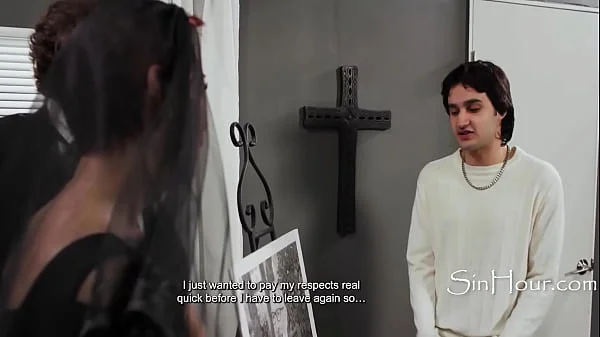 Jayden Marcos Fucks Grieving GILF Widow Ruby Lynne At Husbands Funeral