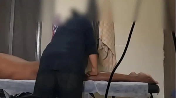 Dick flashing to massage girl piuki in Thailand