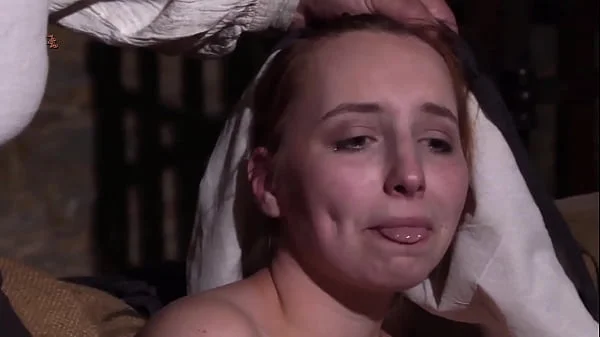 Novice Magda is trained to perform whoring services with tit training, enduring the medieval fucking machine and practicing deep blowjobs (PREVIEW)
