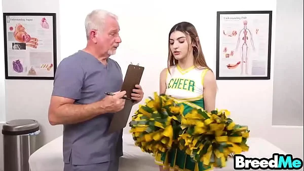 68 YO Doctor Knocks up 20 year old cheerleader - Julia James Breed Me