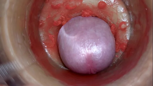 Camera Inside Deep Pussy Captures Huge Ejaculation of Sperm 4k