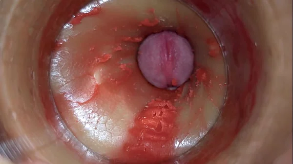 Camera Inside Deep Pussy Captures Huge Ejaculation of Sperm 4k