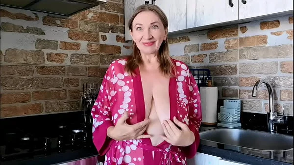Hot busty cougar granny drains plumber