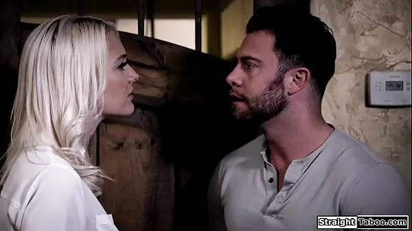 Big tits blonde matchmaker wants her client all for herself