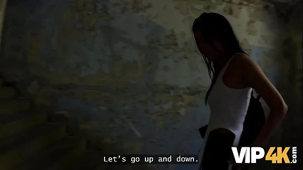 VIP4K. Milena Ray says YES to a public sex... Before her BF speaks