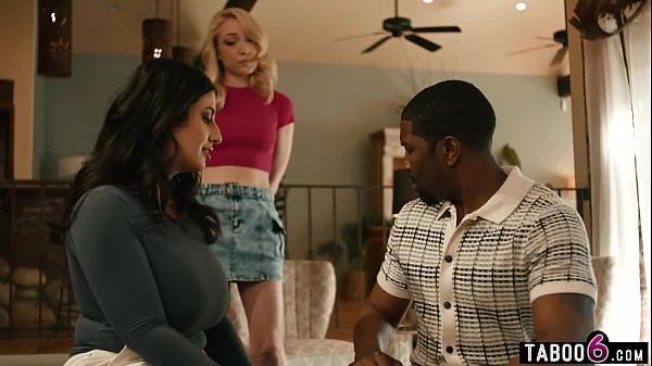 Busty bisexual Arab wife wants a divorce from her black husband