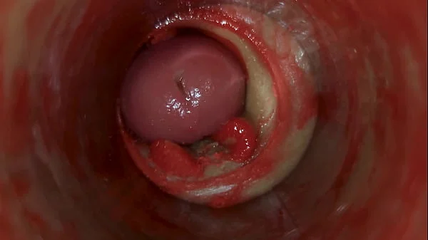 Camera Inside Deep Pussy Captures Huge Ejaculation of Sperm ASMR