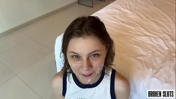 My Sexy Neighbor is Going Crazy. Her Tiny Pussy Can Barely Fit That Cock