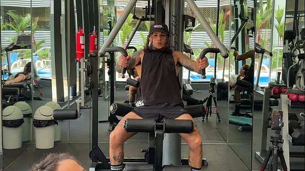 A sweaty, strong guy at the gym asks a neighbor in the building to smell his cock so he can fuck her later.