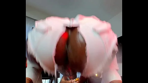 Farting and Squirting whiles Riding my Monster Dildo