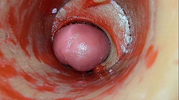 Camera Inside Deep Pussy Captures Dose Ejaculation of Sperm ASMR