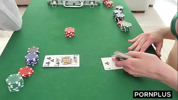 Amber Moore Gets Her Face Glazed On Poker Night!