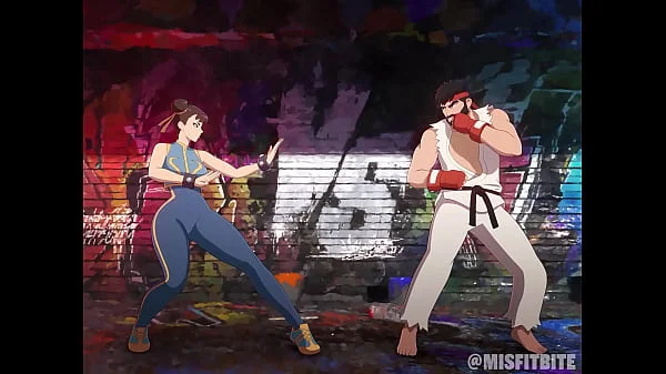 Misfitbite -  A Warrior's Heart - Chun-Li and Ryu Hentai 2D Anime Animation